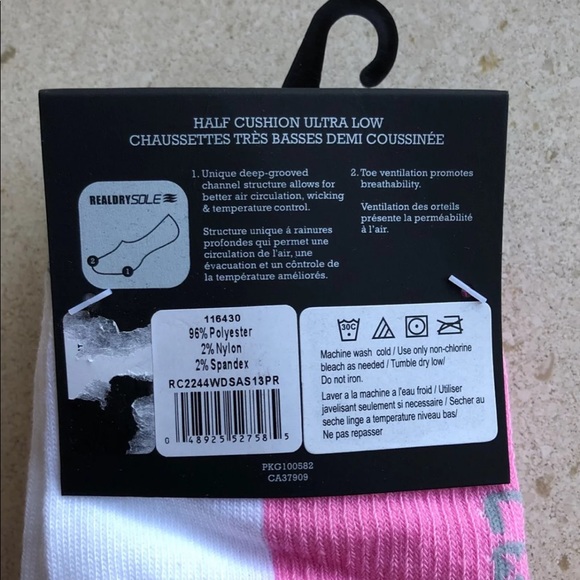 ONE 3-pair Converse No-Show liners, shoe size 4-10 - Picture 4 of 8